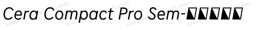 Cera Compact Pro Sem字体转换